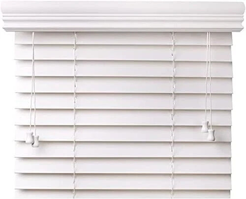 2″ Premium Poly Faux Wood CORDED Blinds, Hardware included. Size 22.25×71