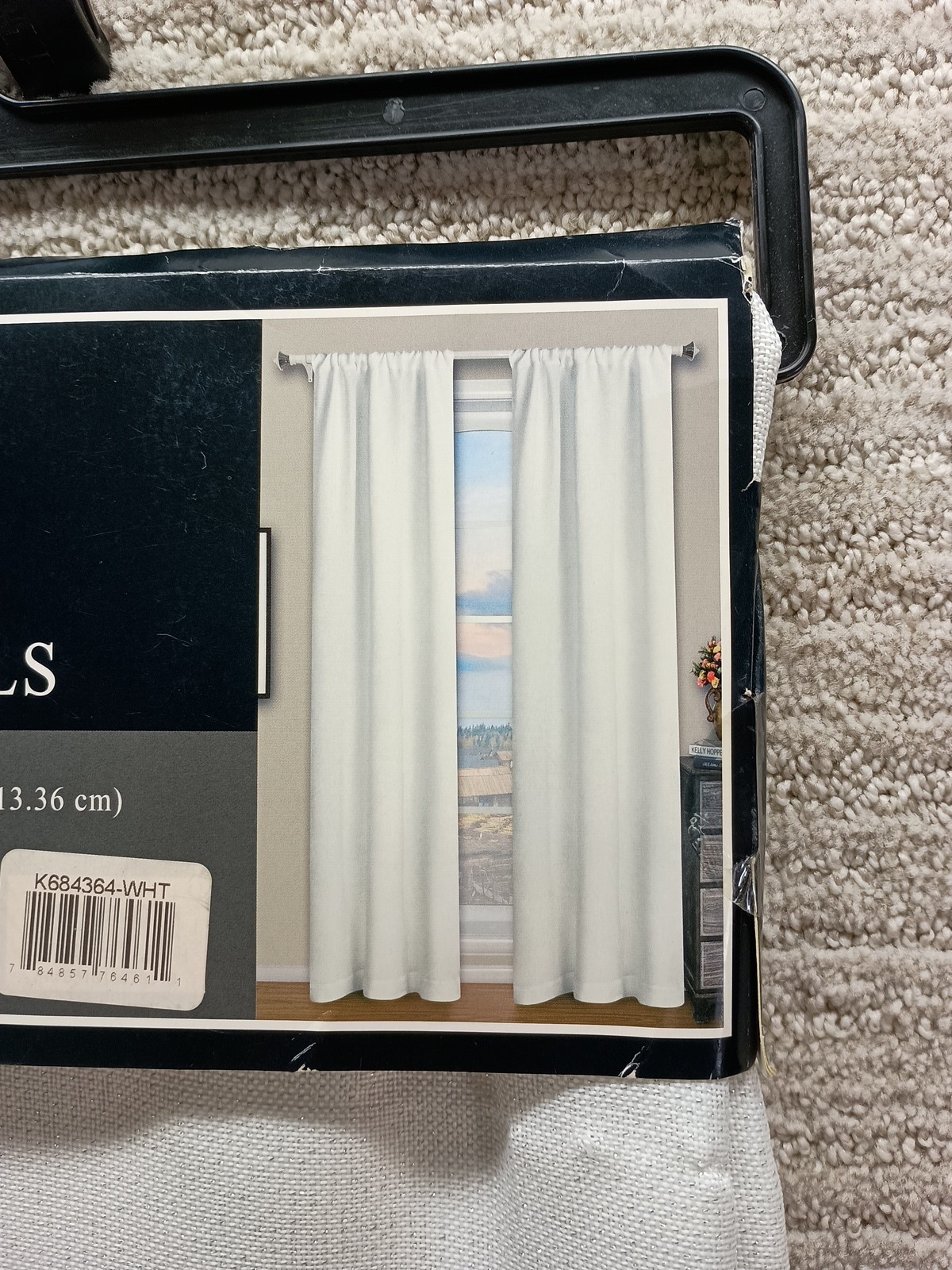 Casa 2 Window Panels With Grommets 27″ x 84″ – total 54″ X 84″ off white
