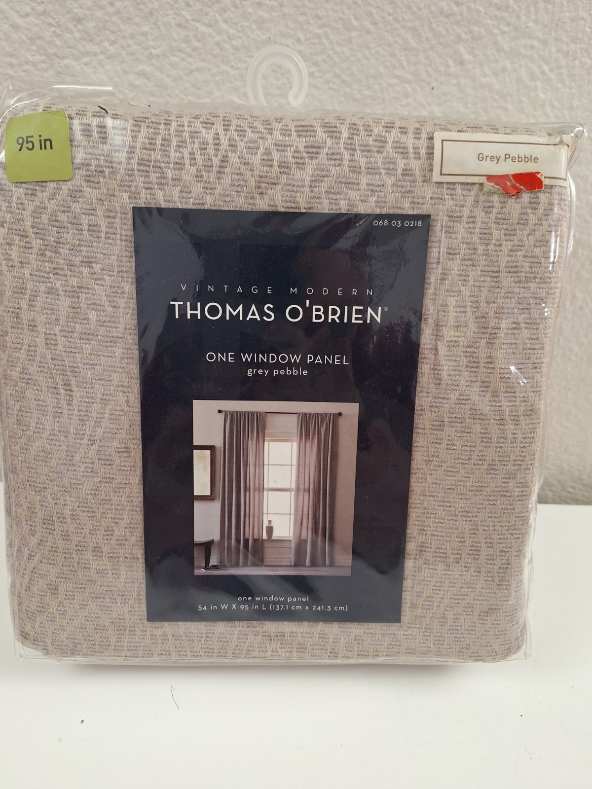 Thomas O Brien Gray Grey Pebble Window Panel
