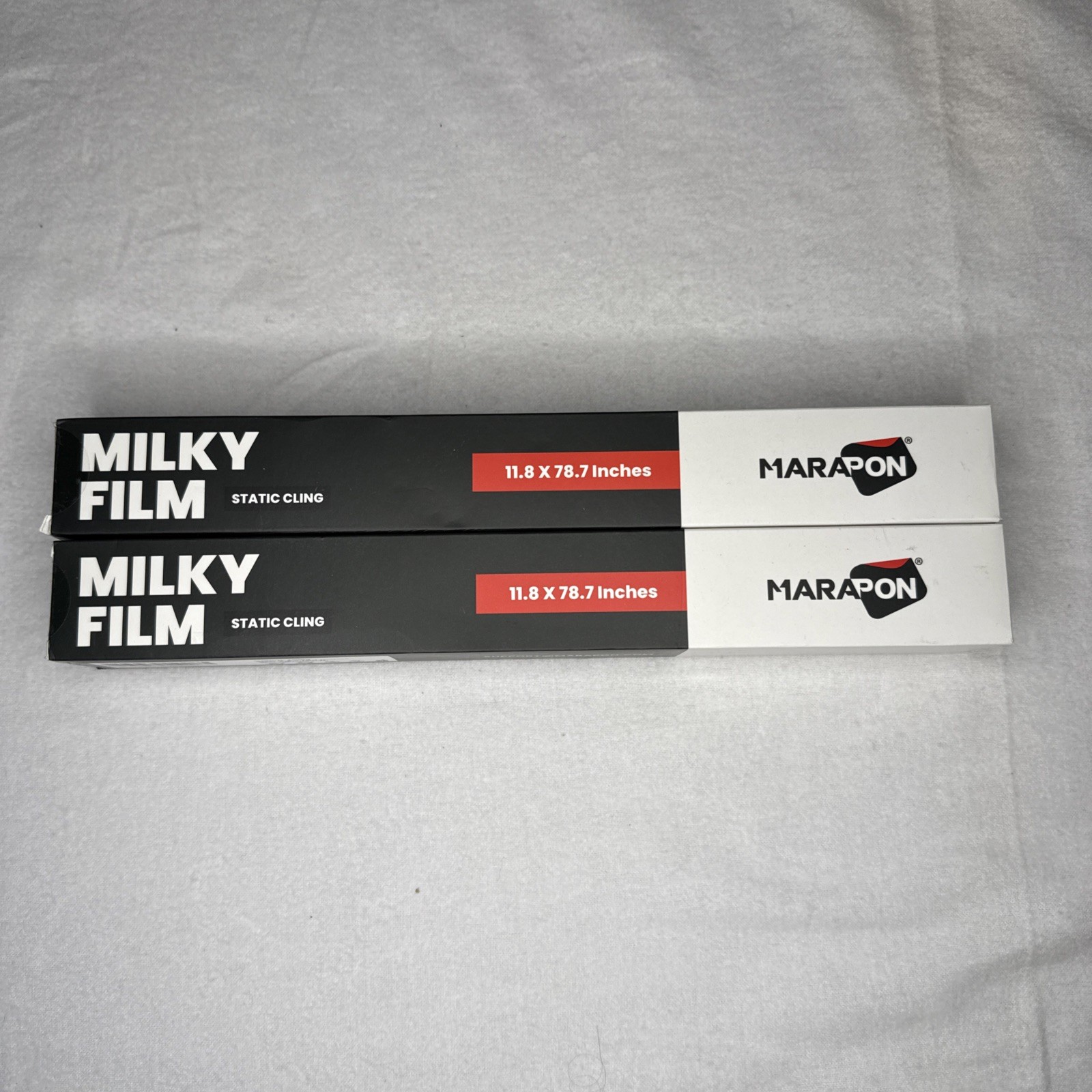 2 rolls Window Privacy Film Milky Glass Static Cling 17.5 x 78.7 Inch each
