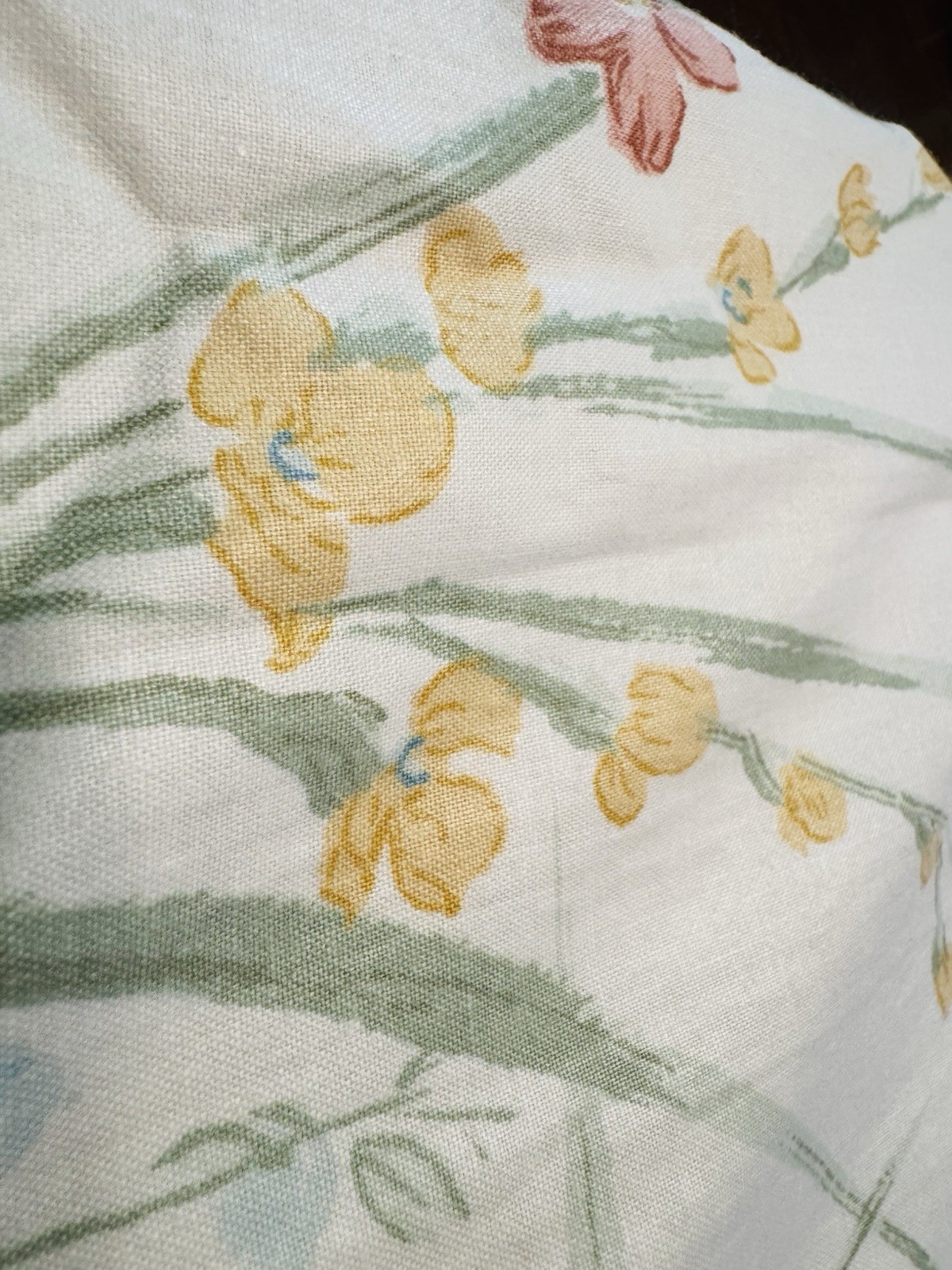 2 ~ Custom Polished Cotton Wildflowers Curtain Panels Rod Pocket Lined 75×84″ EA