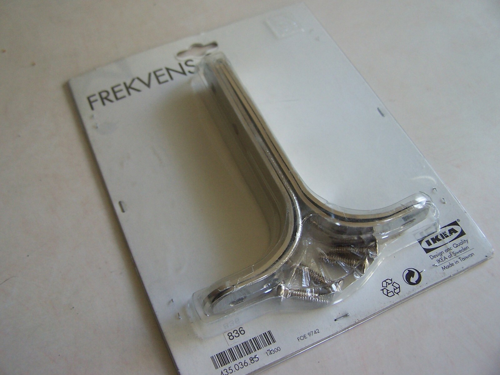 New IKEA Frekvens 2 Stainless Steel Support Fixture for Curtain Wire