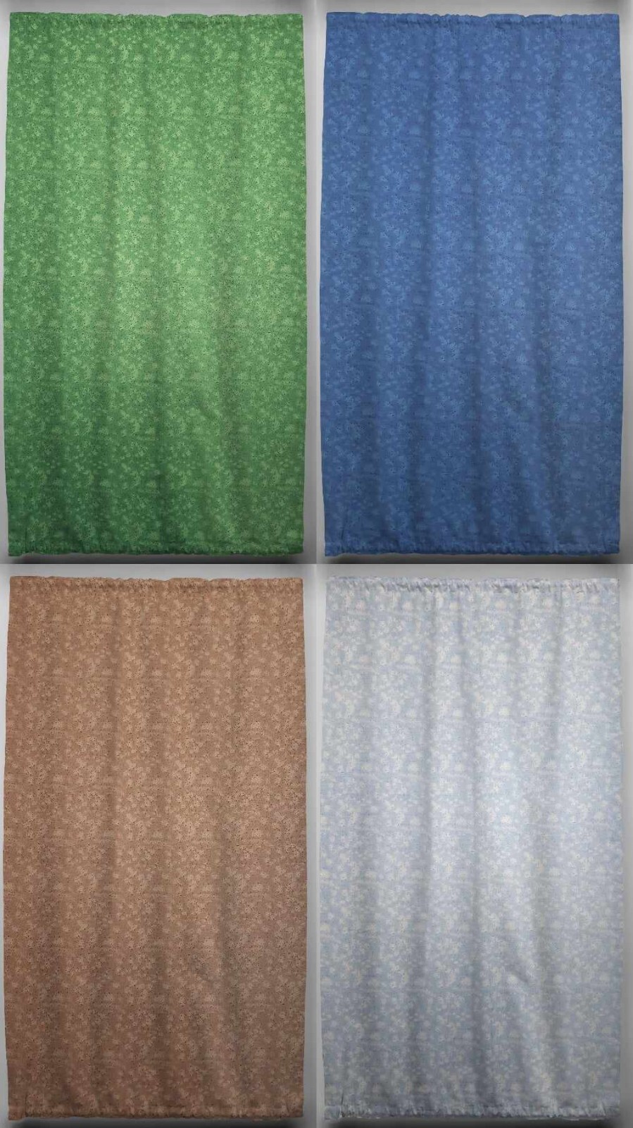 Splatter French Door Curtain Panel with Tie Back (4 Colors Available)