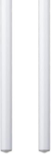 Curtain Wand – Aluminum Curtain and Drapery Pull Rod with 48″ – Pack of 2 White