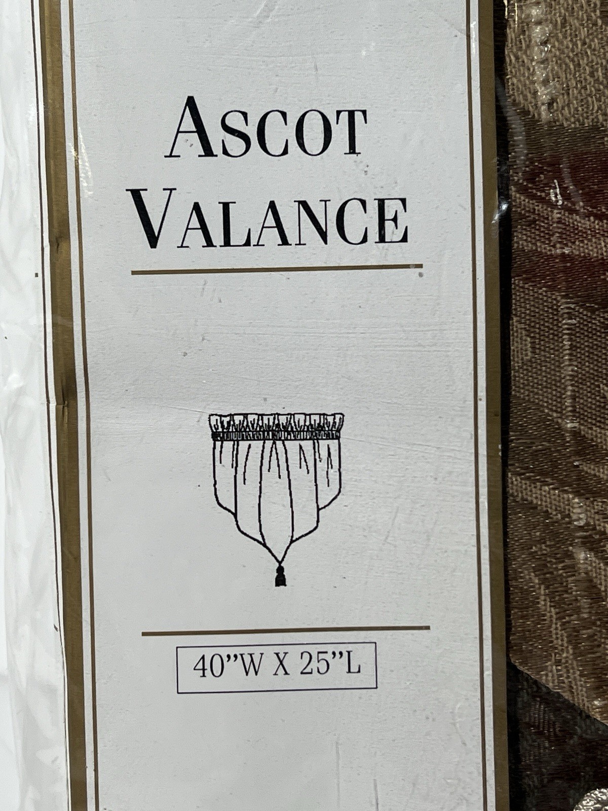 Croscill Classics Ascot Valance RUTHEFORD 40 W X 25 L Vintage Stock Antique