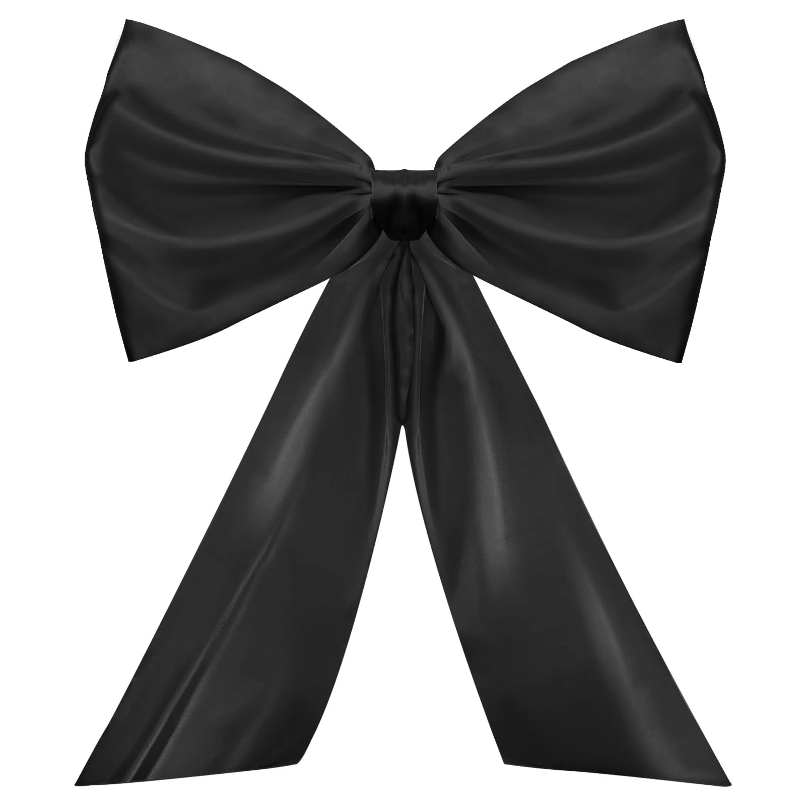 Large Black Bow Decor Giant Satin Ribbon Party Backdrop Wall Christmas