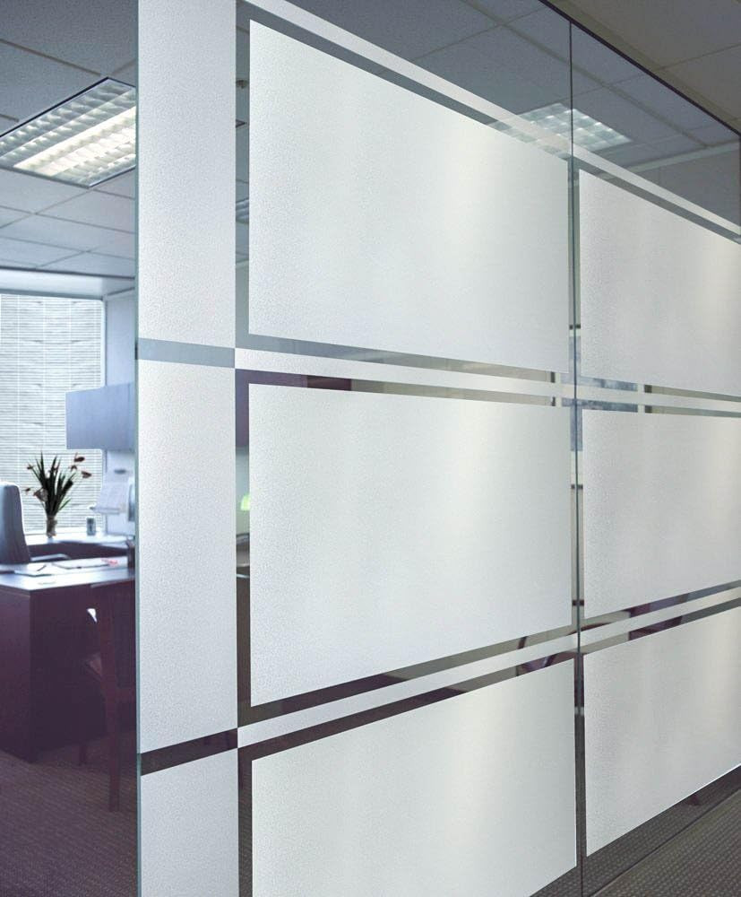 DUOFIRE Privacy Window Film Frosted Glass Film Matte White Static Cling Glass Fi