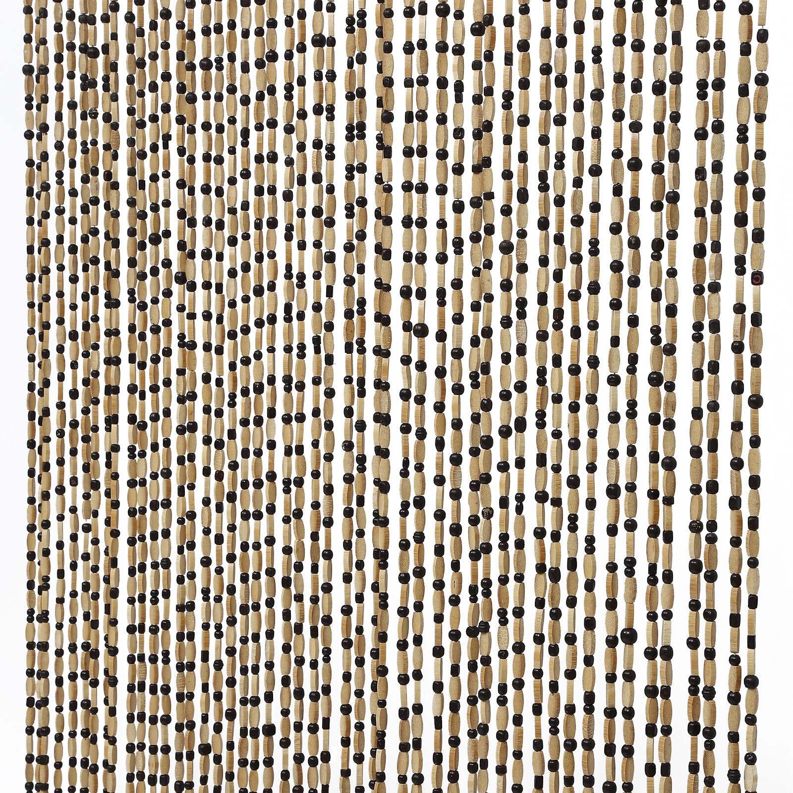 74.8 Inch Boho Natural Wood and Bamboo Beaded Curtain for Doorway Room Divider