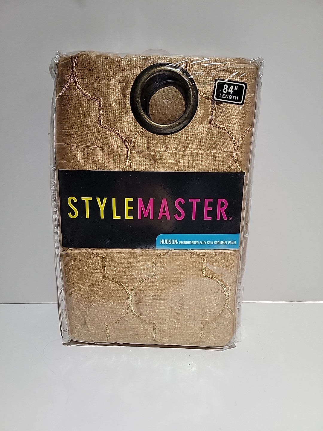 Style Master Hudson Faux-Silk 55″ x 84″ Hudson Embroided Faux Silk Grommet Panel