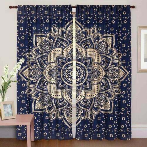 Indian Mandala Tapestry Curtains drapes Wall Hanging Valances Home Décor Curtain