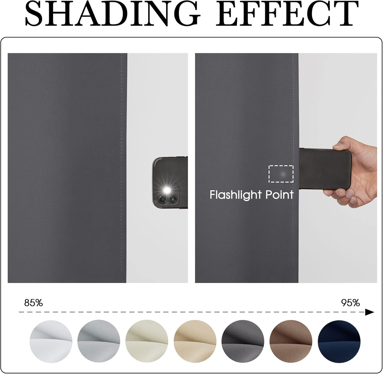 Extra Wide Blackout Outdoor Curtains – 105×84 Inches, Waterproof Grey Panels