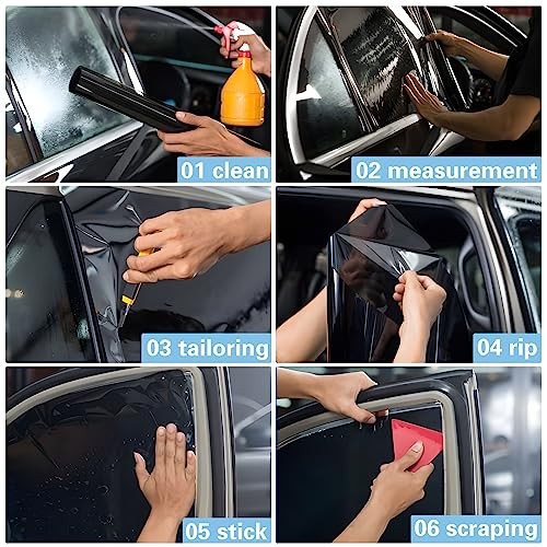 TOYOCO 70% VLT Ceramic Car Window Tint Film – (20in*10ft) 20in x 10ft 70%vlt
