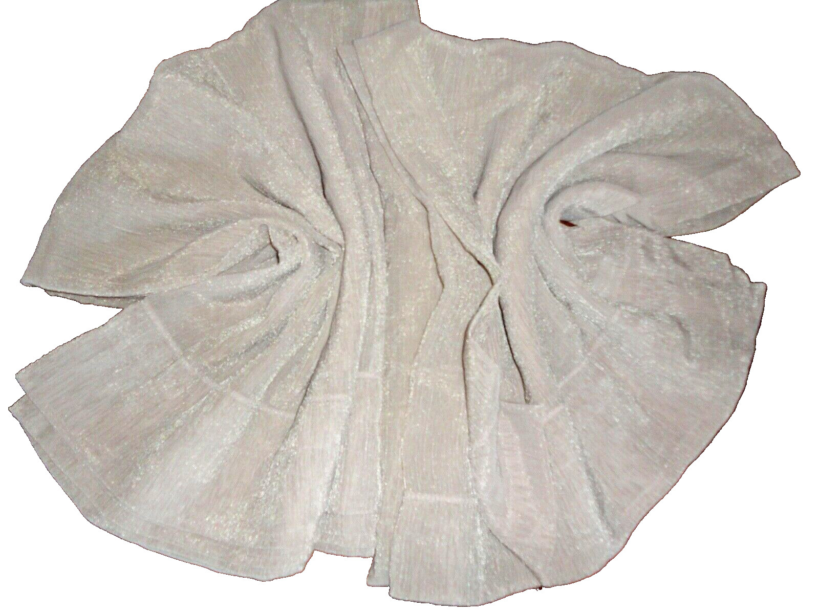 CROSCILL RICE PAPER SHIMMER ANTIQUE ROSE (2) SEMI SHEER PANELS 42 X 84
