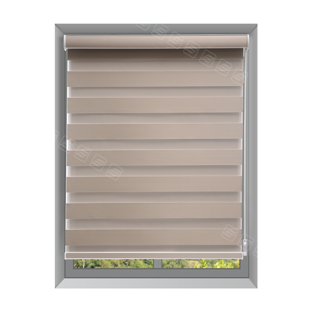 CUSTOM CUT Zebra Dual Day and Night Roller Blinds Horizontal Window Shade Blind
