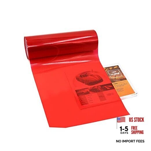 Car Light Tint Film Headlight Fog Light Taillight Red Tinted Vinyl 1PC 1pc Red
