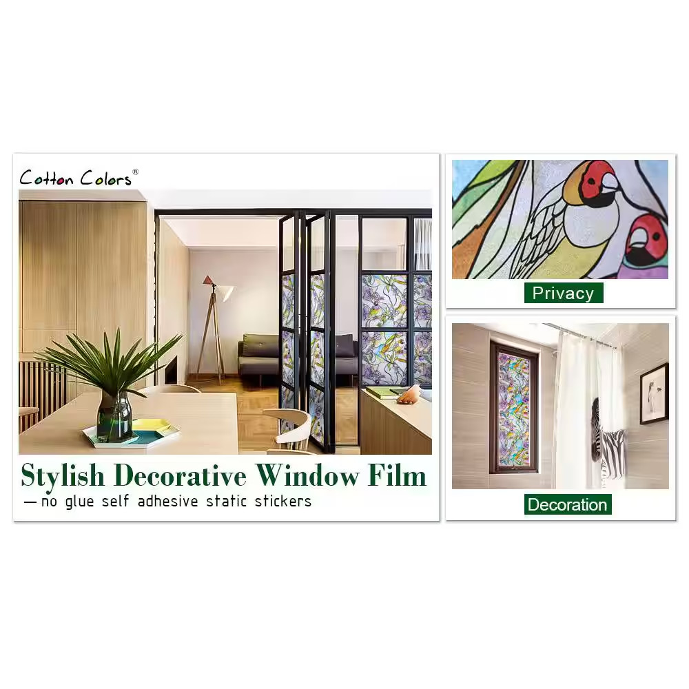 35.4 In. X 78.7 In. Decorative and Privacy Window Film