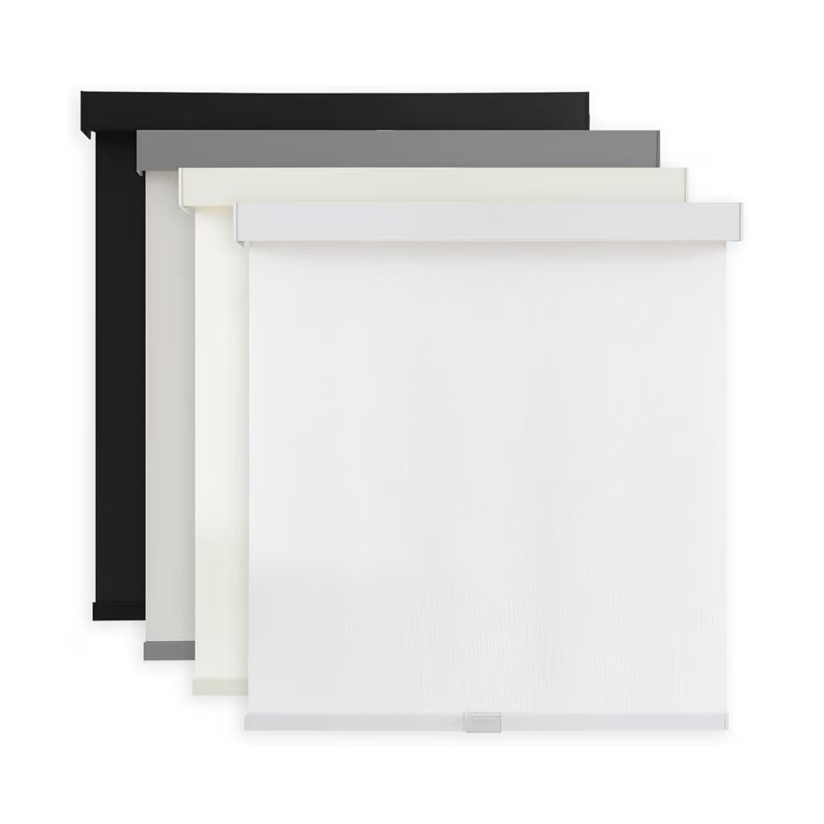 AOSKY Cordless Light Filtering Roller Shade 22 x 72 in White Aluminum
