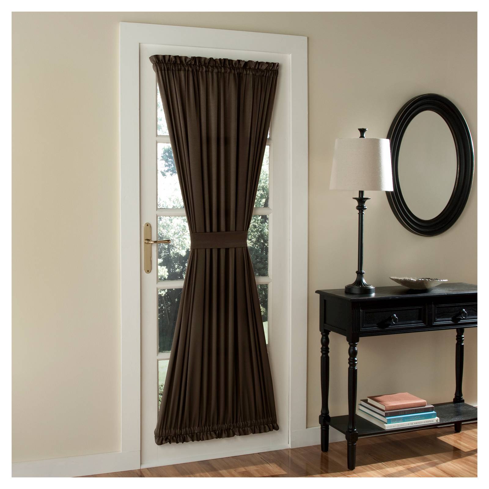 Sun Zero Room Darkening ONE Door Panel with Tieback (54″x72″)