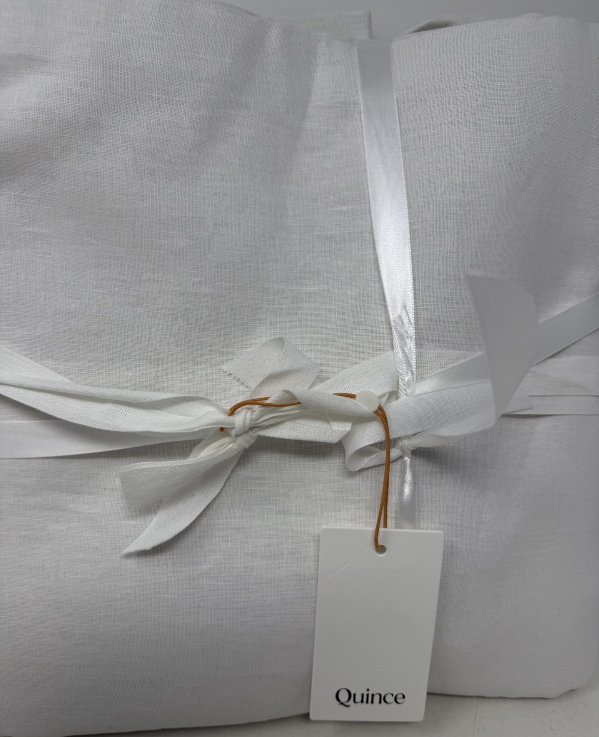 New Quince European Linen Blackout Drapes 48″ x 84″ ~White~ Set of 2