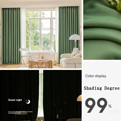 Light Luxury Blackout Curtains Large Area Room Curtain Drape High Shading 90%