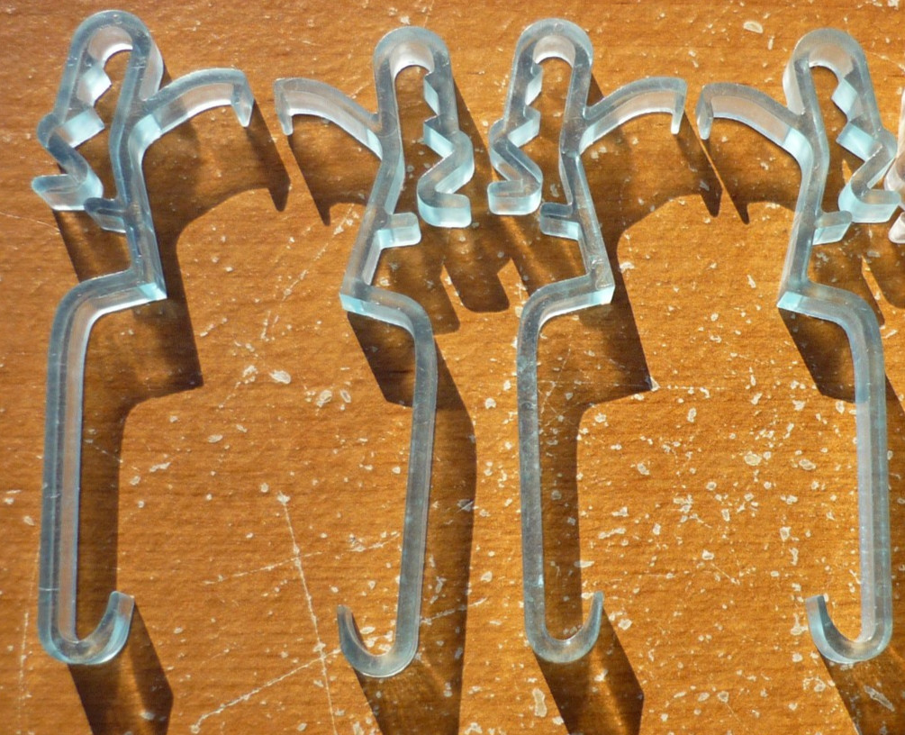 (4) Hunter Douglas Everwood Universal Valance Clips for Wood & Faux Wood Blinds