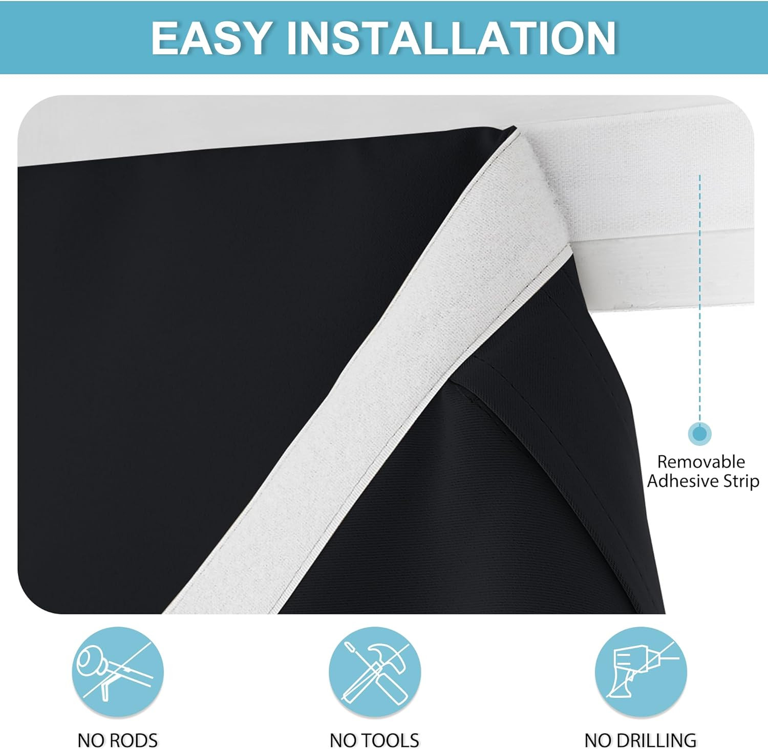 Blackout French Door Curtain, Small Window Drape Thermal Insulated for Kitchen B