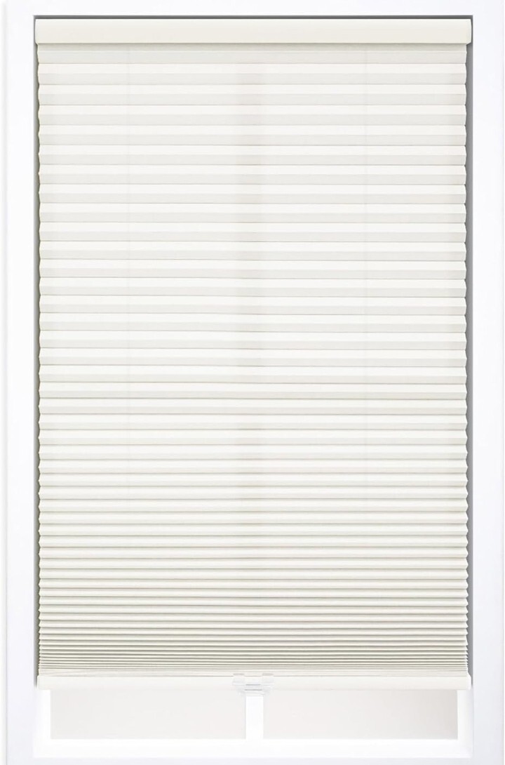Cordless 1.5″ Light Filtering Cellular Shade Home Decor, 30″ W x 72″ H, Ivory