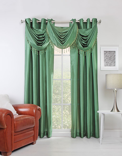 Chelsea 56 X 84″ Faux Silk Window Curtain with 8 Grommets by Stylemaster®