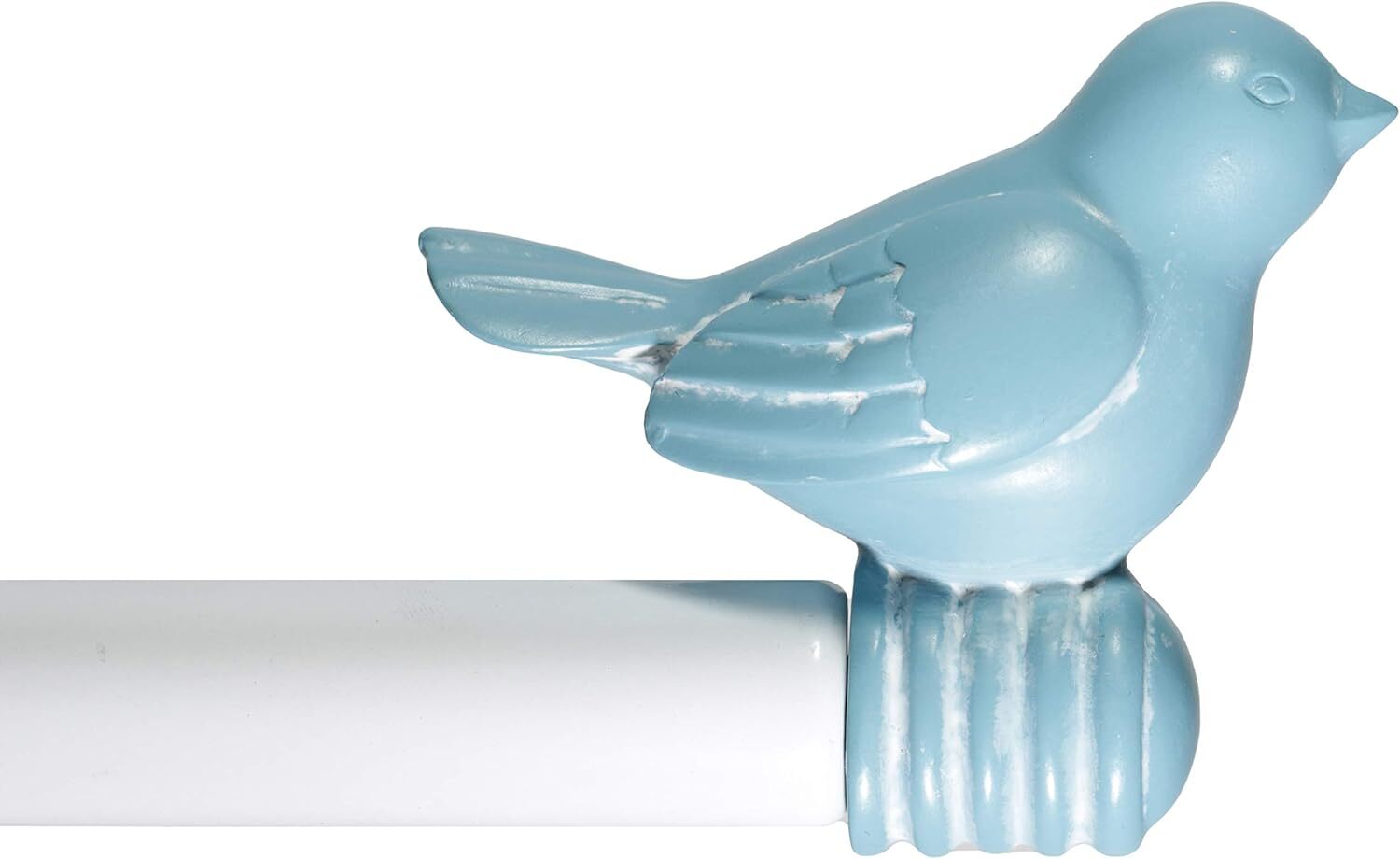 3/4 inch Cute Decorative Bird Adjustable Curtain Single Rod Set, 28″-120″