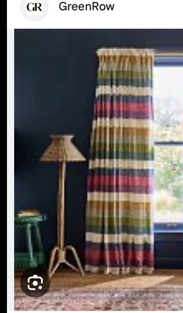 Greenrow PINCH PLEAT Drape 50×96 ONE Stripe