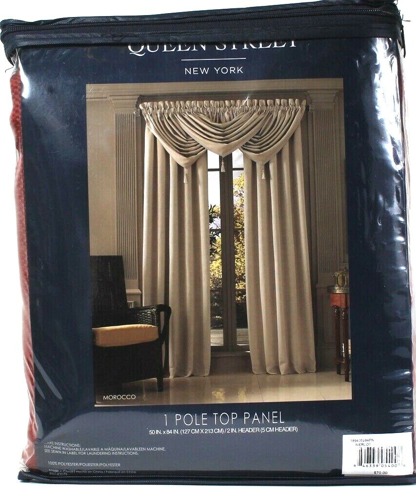 Queen Street New York Morocco 50in X 84in 1 Pole Top Drapery Panel In Merlot