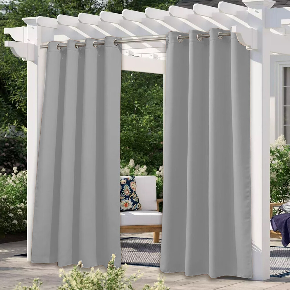 Waterproof Outdoor Blackout Curtains for Patio Thick Privacy Thermal Drapes