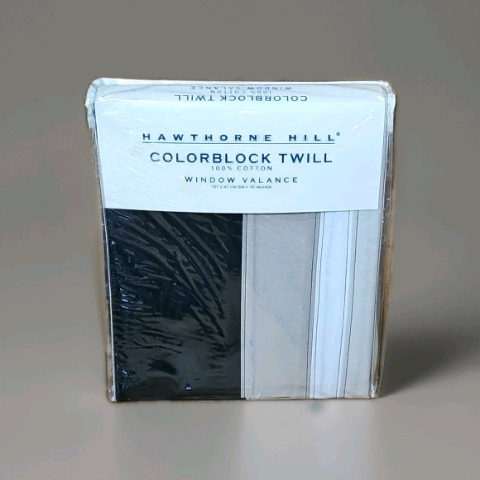VTG Hawthorne Hill Valance 100% Cotton Twill 54×16 Colorblock Curtain 2003