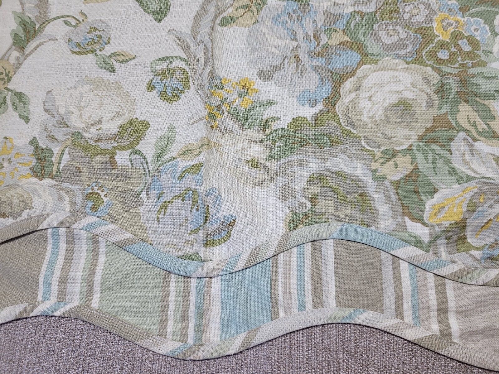 Waverly SPRING BLING Tier Curtain Valance Rose Floral Grandmacore Granny