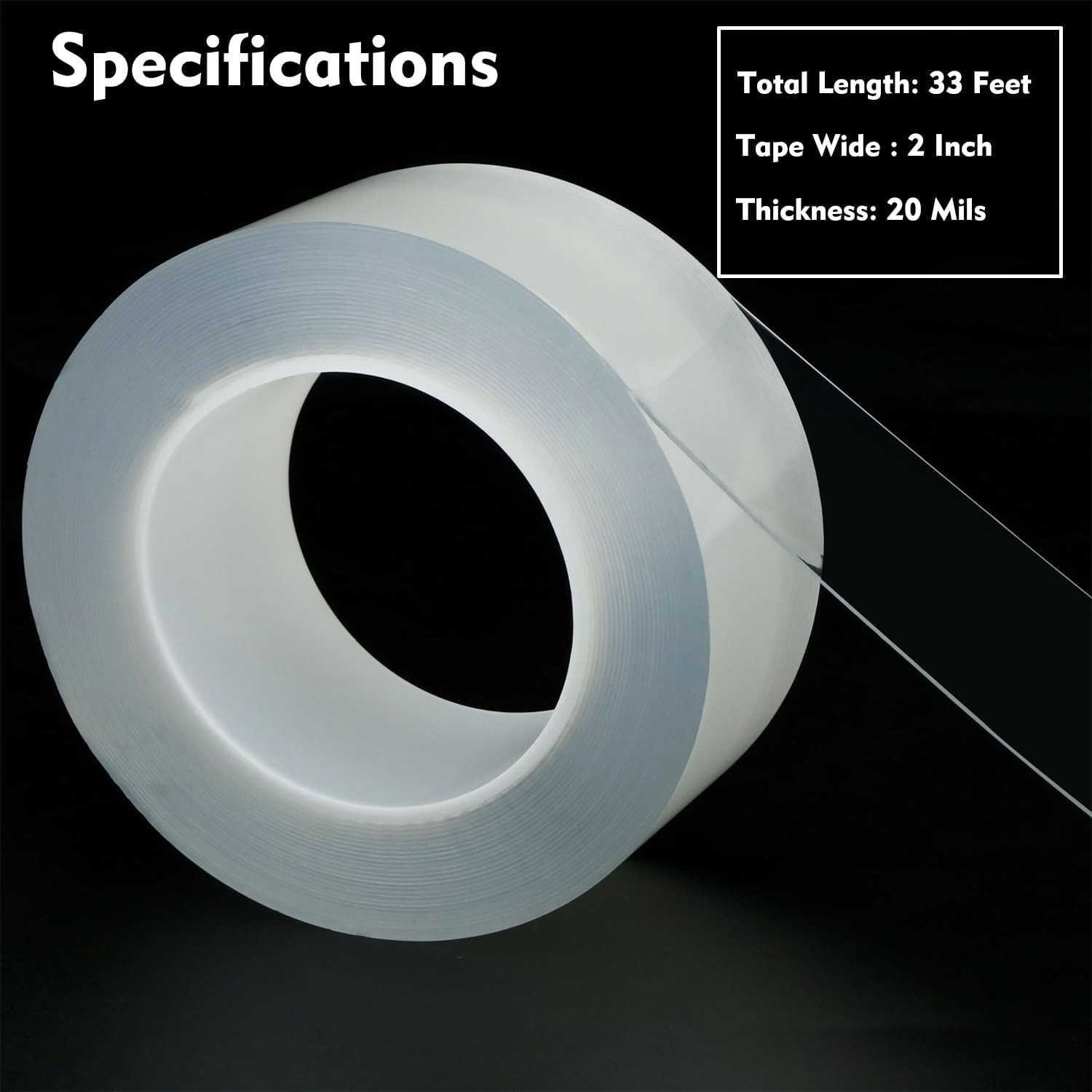 Transparent Window Weather Sealing Tape 2 Inch X 33 FT Weather Stripping Resi…