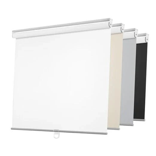 Cordless Free-Stop 100% Blackout Blinds for Windows, Roller 35″W x 72″H White