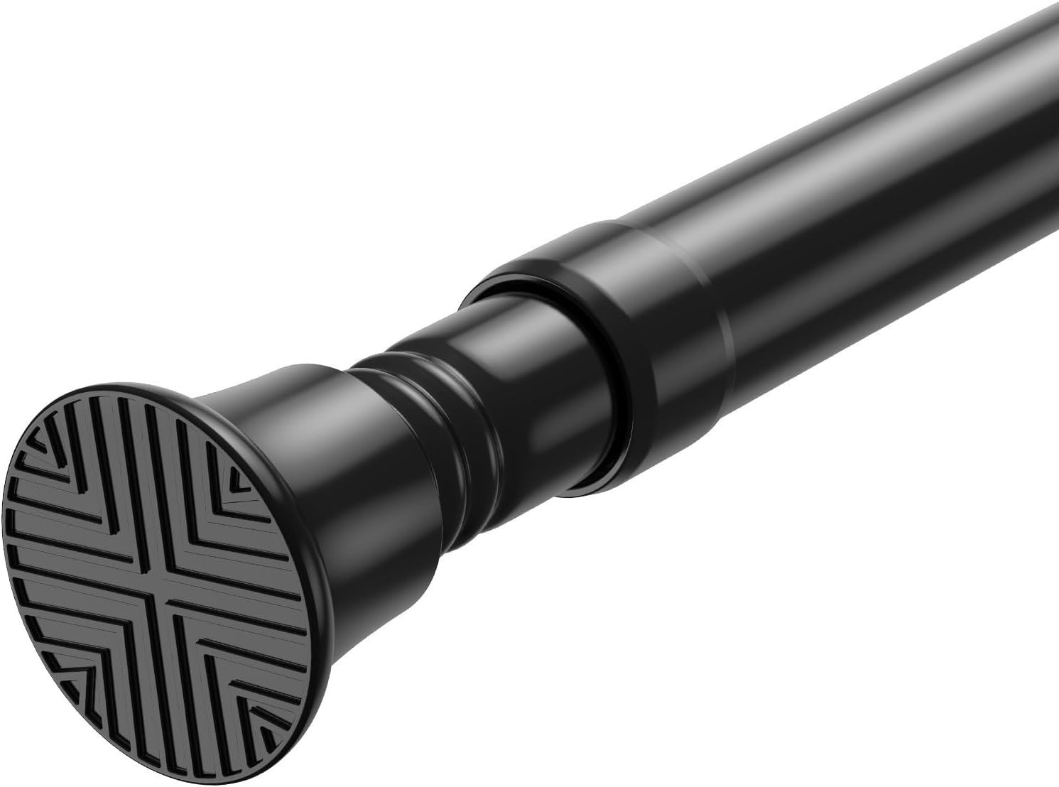 Small Tension Rod 16-38inch Black Tension Curtain Rod No Drilling Spring Rods…