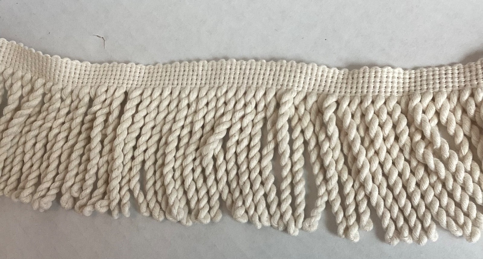 Vintage Pierre Deux French Country Passementerie. 3″ bullion cotton fringe