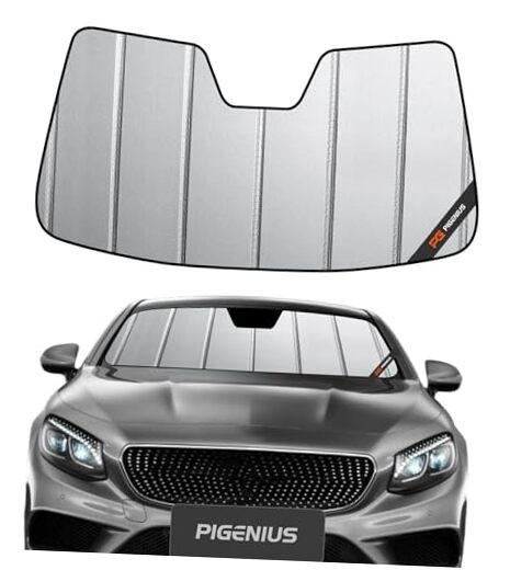 Windshield Sunshade for Mercedes-Benz S 2015-2020 S-Class Coupe Gray(Safeguard)