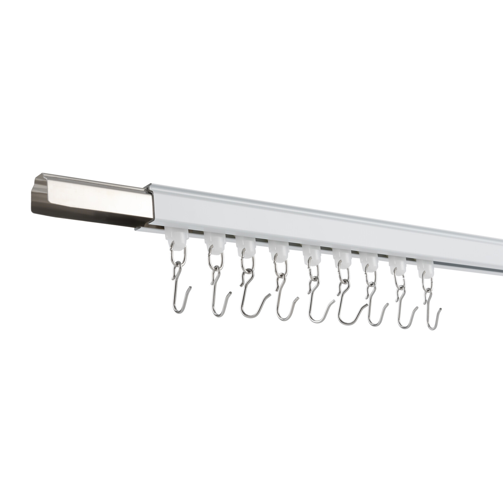 12-18ft Curtain Hanging Track System Track Kit with Hooks Wall Mount NEW