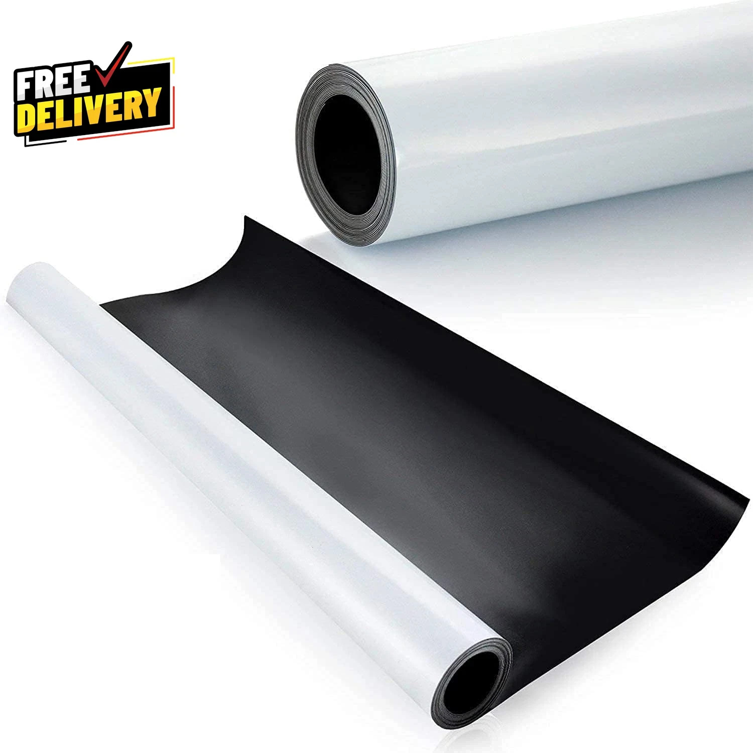 Blank Magnet Sheet Roll (Choose Size) Printable White Vinyl Flexible 0.30Mil