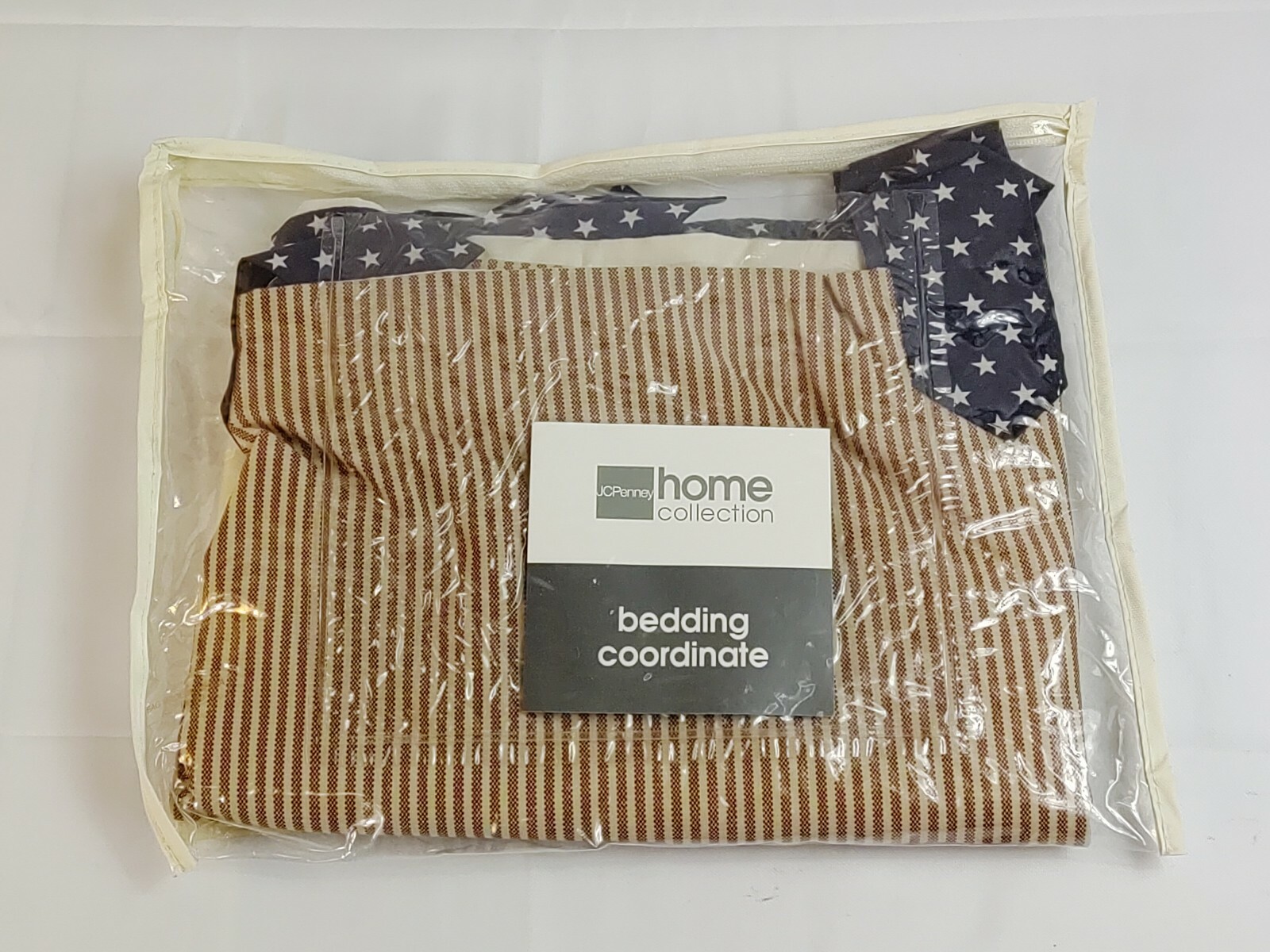 JC Penney Home Collection Bedding Coordinate 18×80 Window Valance Stars Stripes