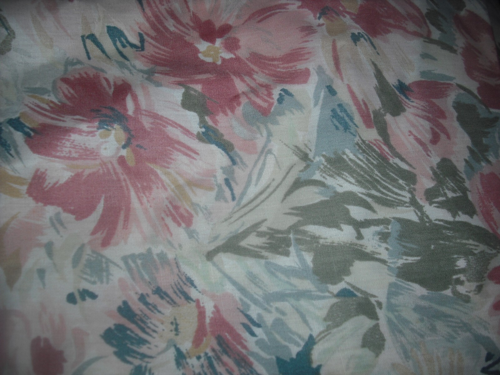 Croscill Floral Valances Rose Mauve Pink Teal Green Ivory 88×18 (4 available)