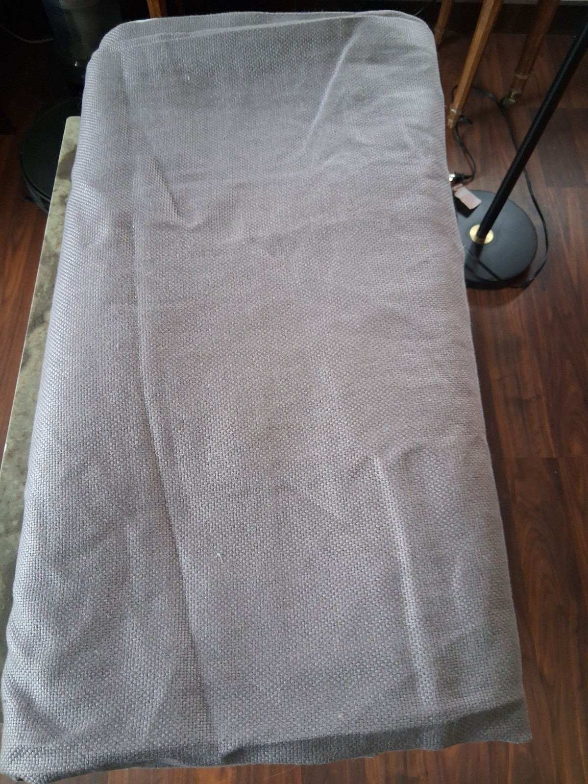 Restoration Hardware 50W X 96L MAUVE Linen Heavy Basket Weave Drapes. Set of 2