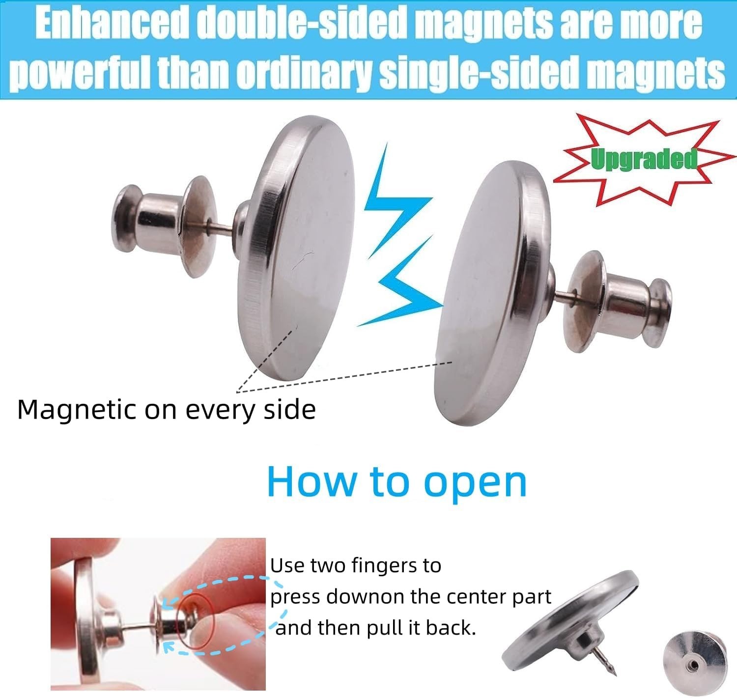 Magnetic Curtain Clips 16 Pairs Heavy Duty Curtain Magnets for Drapery