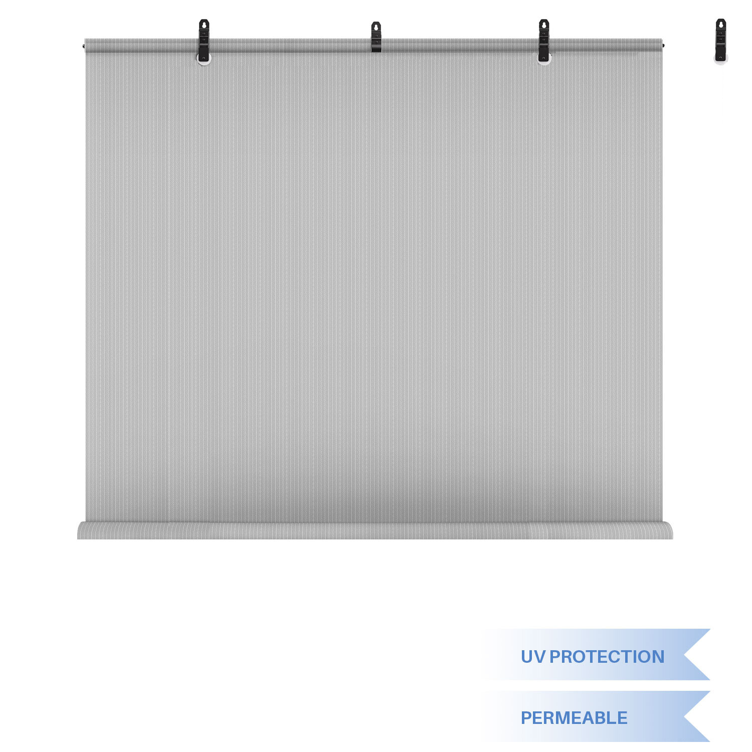 Roller up Shades for Patio Deck Porch Pergola Balcony Backyard Outdoor-Grey