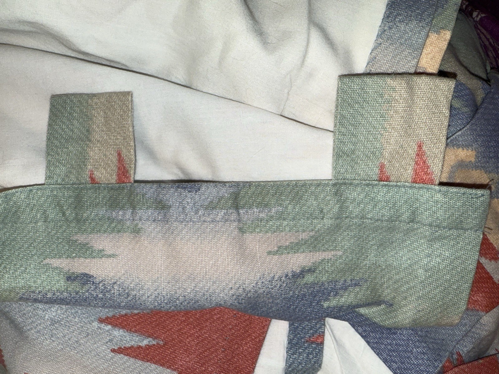 Rio Grande Aztec Yellowstone Ralph Lauren Tab Top Curtain Panel Set 2 Southwest