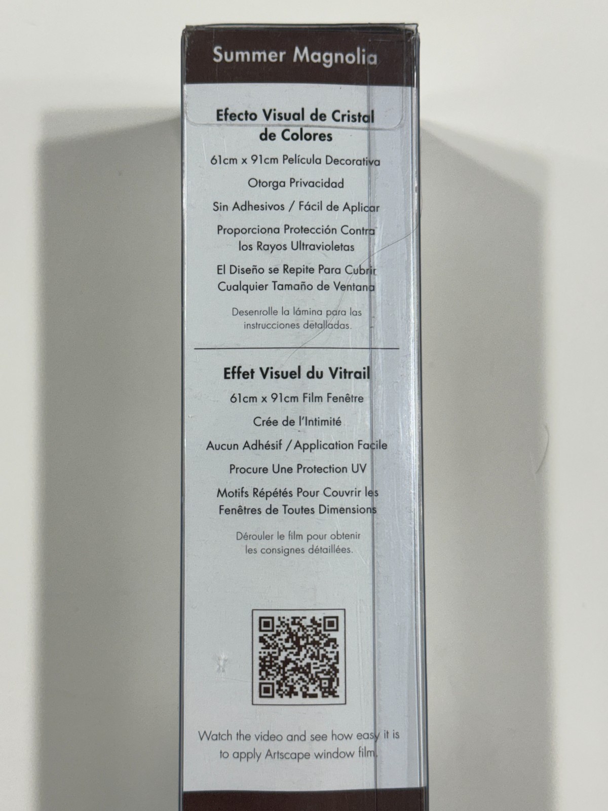 Artscape Magnolia 24″ x 36″ Window Film – Privacy, Decorative, Easy Install