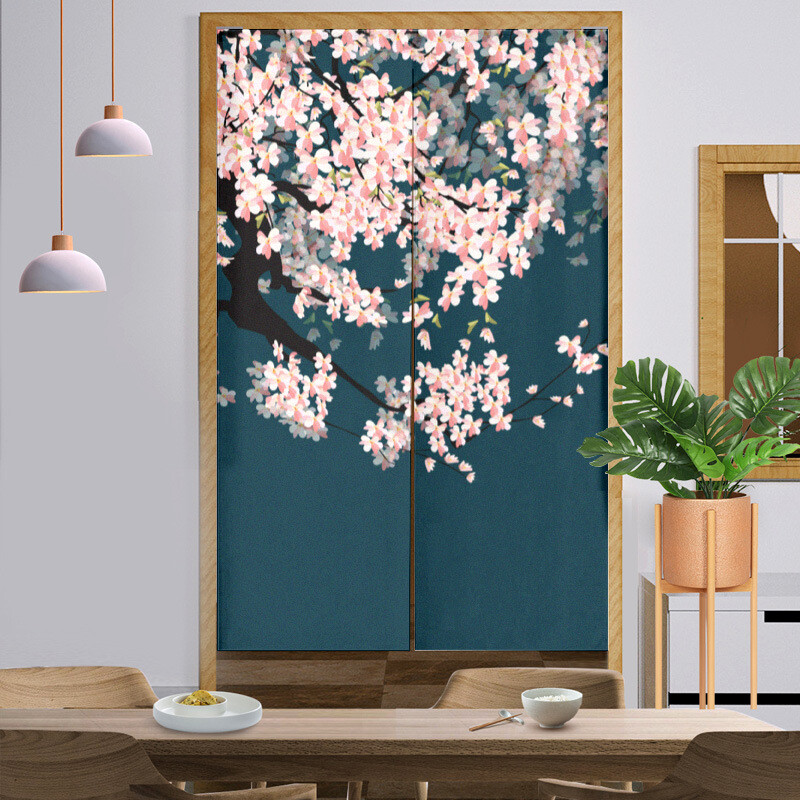 Japanese Noren Door Curtain Tapestry Room Divider Doorway Banner Hanging Drape