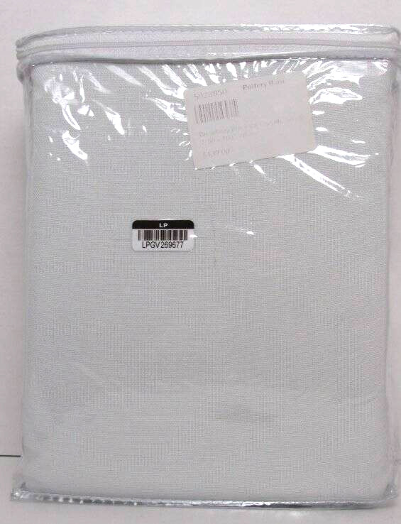 Pottery Barn Broadway Blackout Curtains Set/2, 50″ x 108″ White New